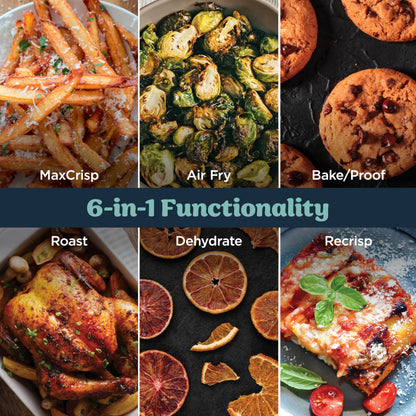 Ninja Crispi Pro: 6-in-1 glass air fryer, 450°F max heat, multi-use containers, safe and versatile cooking.